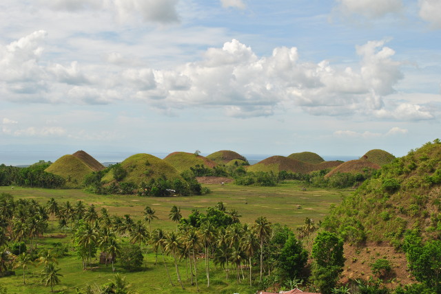 Les 'Chocolate Hills' sur l'île de Bohol aux Philippines.