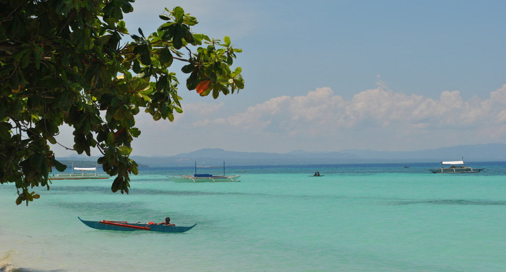 Une plage paradisiaque sur l'île de Bohol aux Philippines.